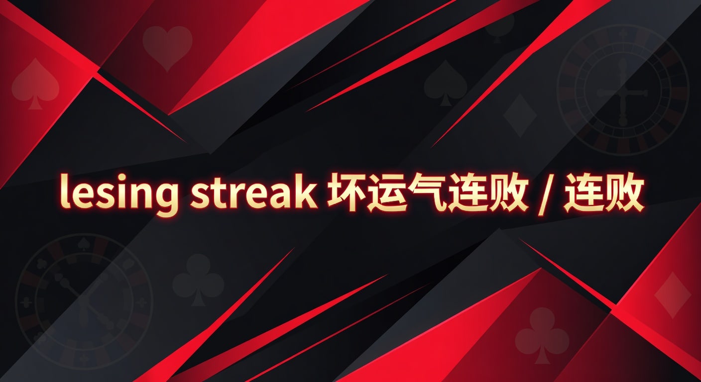 losing streak 坏运气连败：原因与应对思路
